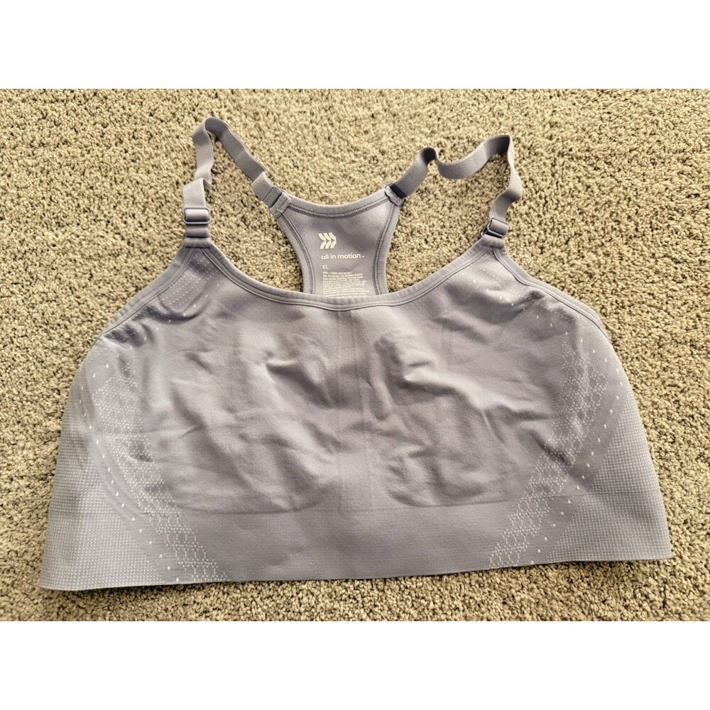 All in Motion Purple Racerback Sports Bra - XL